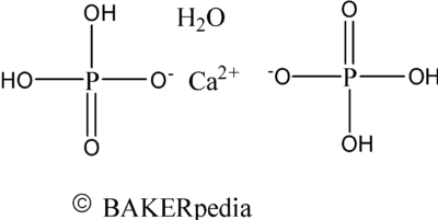 一水合磷酸一钙的化学结构。