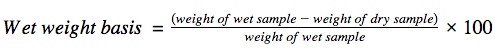 湿重基础公式。