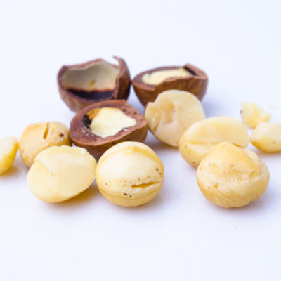 Macadamia坚果独眼，鲜美或作为食品的优质成分。