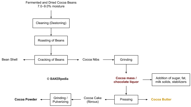 巧克力是如何从可可中生产出来的。