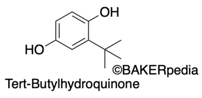叔丁基羟基醌（TBHQ）分子。