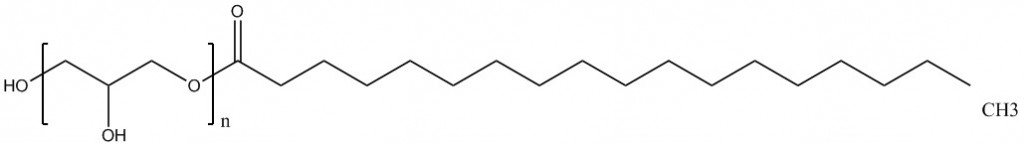 图1:聚甘油单酯的结构