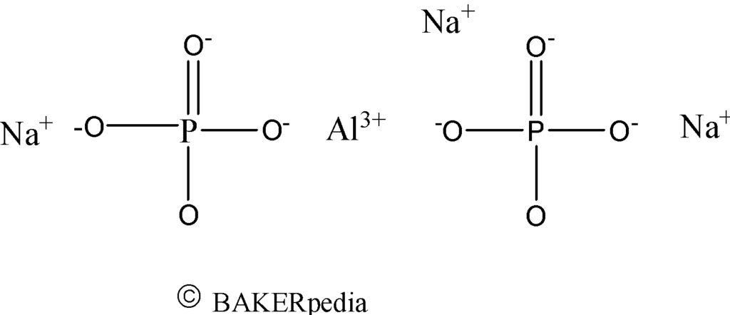 磷酸钠铝的化学结构。